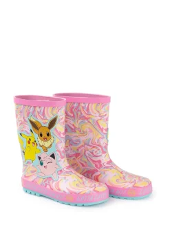 Rose - Vanilla Underground Kid Bottes en caoutchouc Pokemon enfant avec poignées