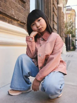 Rose - Veste à col en velours côtelé (3-16ans)