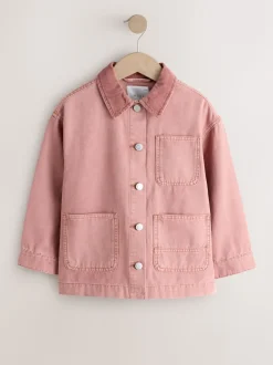 Rose - Veste à col en velours côtelé (3-16ans)
