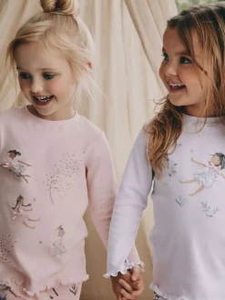 Rose / violet à motif fée - Lot de 3 pyjamas Snuggle (9mois-12ans)
