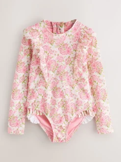 Rose clair - Maillot de bain Laura Ashley à volants