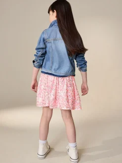 Rose corail - Jupe à paillettes (3-16ans)