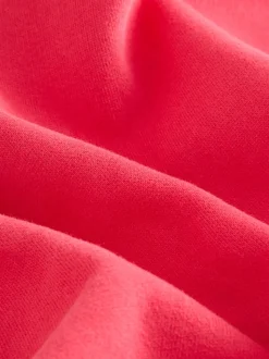 Rose corail - Sweat-shirt à col zippé (3mois-7ans)