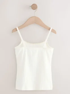 Rose écru rayé - Gilets cami texturés à bretelles Lot de 3 (1.5-16ans)