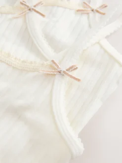Rose écru rayé - Gilets cami texturés à bretelles Lot de 3 (1.5-16ans)