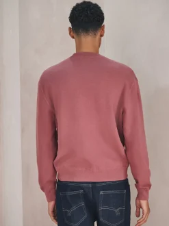 Rose Damas - Sweat-shirt N. Premium en coton riche, coupe décontractée mi-épaisse