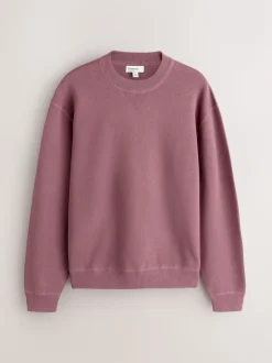 Rose Damas - Sweat-shirt N. Premium en coton riche, coupe décontractée mi-épaisse