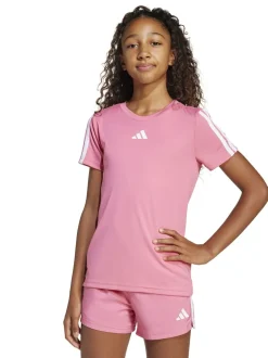 Rose foncé - T-shirt adidas Training Essentials 3Rayures enfant