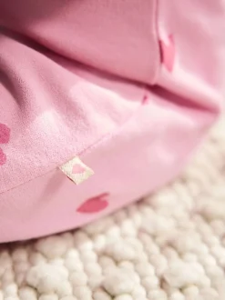 Rose imprimé cœur - Barboteuse bébé en jersey (0mois à3ans)