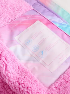 Rose imprimé marbré - Peignoir à langer imperméable (3-16ans)
