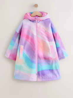 Rose imprimé marbré - Peignoir à langer imperméable (3-16ans)