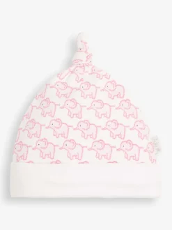 Rose layette - Chapeau bébé JoJo Maman Bébé en coton petit éléphant