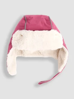 Rose layette - Chapeau JoJo Maman Bébé Trapper douillet