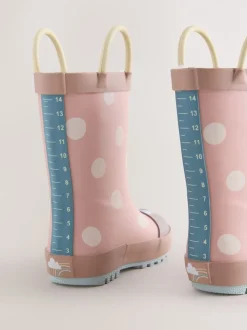 Rose motif coccinelles - Gérer Wellies
