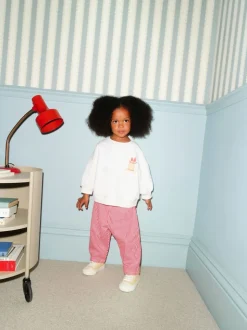 Rose motif gâteau - Ensemble Sweat-shirt et jogging Coupe ballon (3mois -7ans)