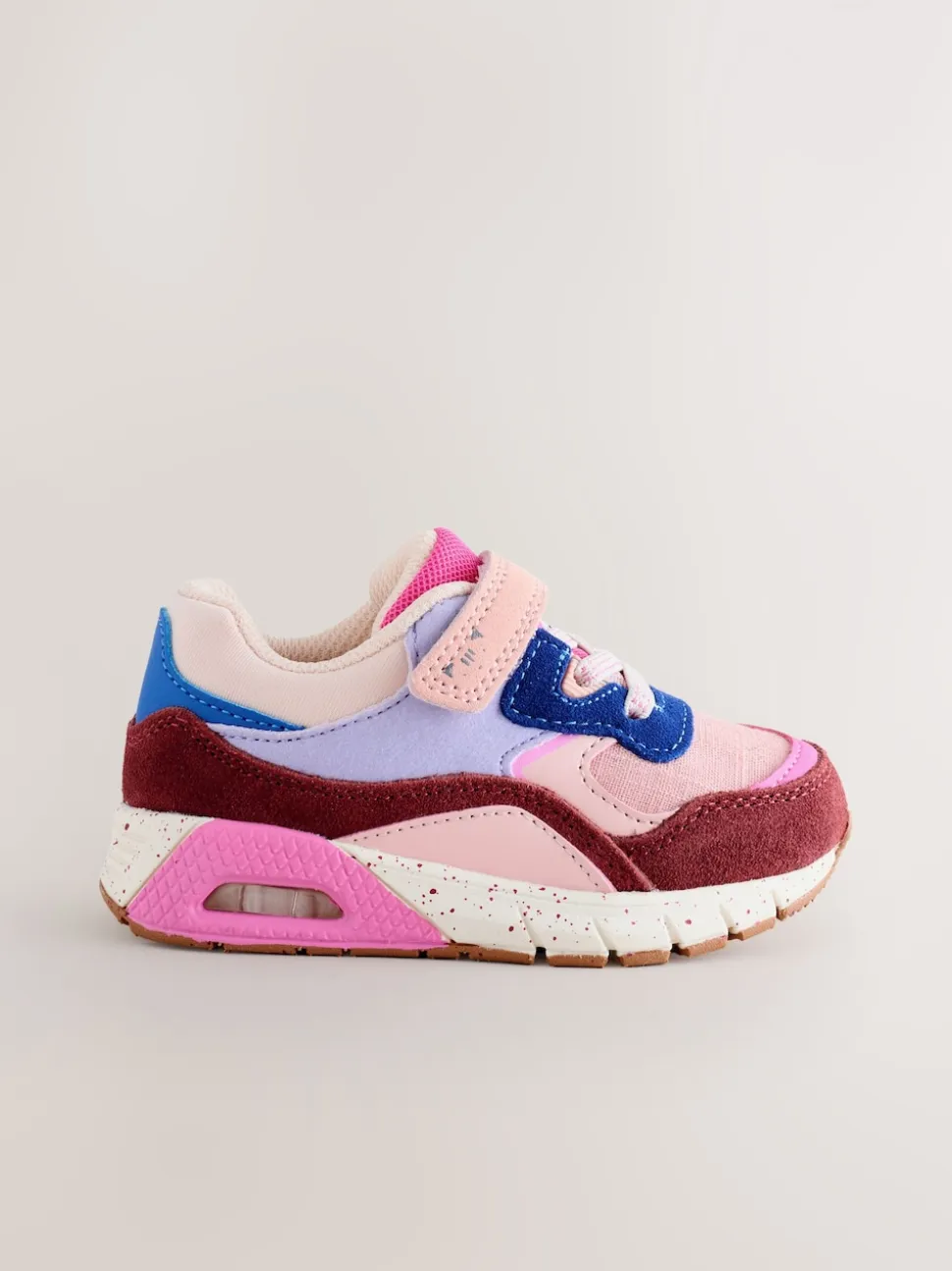 Rose multicolore - Baskets épaisses à lacets élastiques
