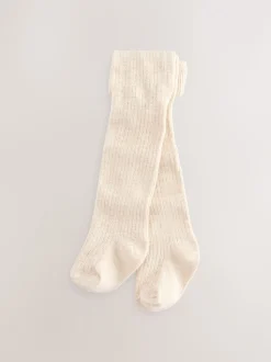Rose neutre texturé - Lot de 3 collants bébé (0 mois-2 ans)