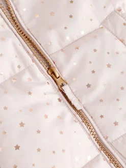 Rose pâle - Combinaison de ski Imprimé Résistant à la douche (3mois-7ans)