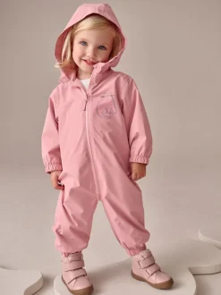 Rose pâle - Combinaison imperméable imprimée (3 mois-7 ans)
