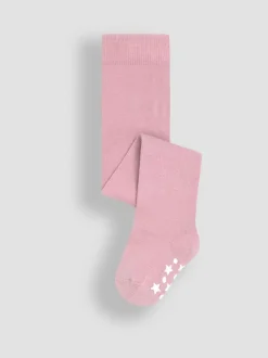 Rose pâle - Jojo Maman Bébé Collants en coton riche