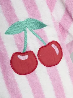 Rose pâle - Poncho JoJo Maman Bébé 100% coton en éponge