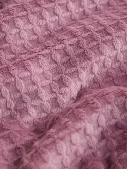 Rose rose - Peignoir gaufré douillet