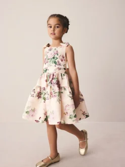 Rose Rosemore - Robe Laura Ashley en satin à dos nœud