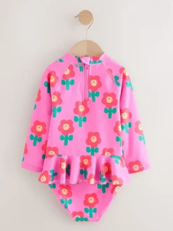 Rose Stampy Fleuri - Ensemble de natation Sunsafe (3mths-7yrs)