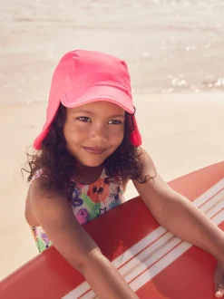 Rose vif - Chapeau de légionnaire de natation (3mths-10yrs)