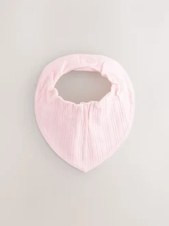 Rose vif - Lot de 5 bavoirs pour bébé