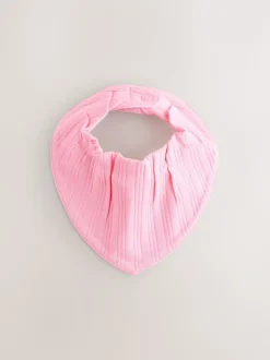 Rose vif - Lot de 5 bavoirs pour bébé