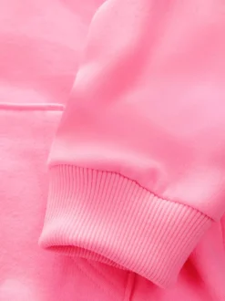 Rose vif - Sweat-shirt à col zippé (3mois-7ans)