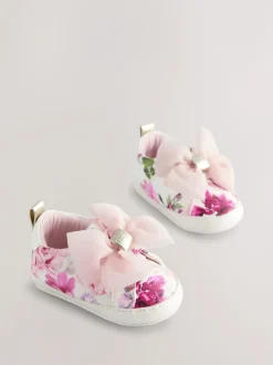 Rose vif/blanc - Baskets Baker by Ted Baker Bébé Filles en organza à nœud