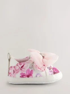 Rose vif/blanc - Baskets Baker by Ted Baker Bébé Filles en organza à nœud