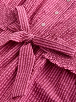 Rose vif/rouge - Combinaison d’été ceinturée