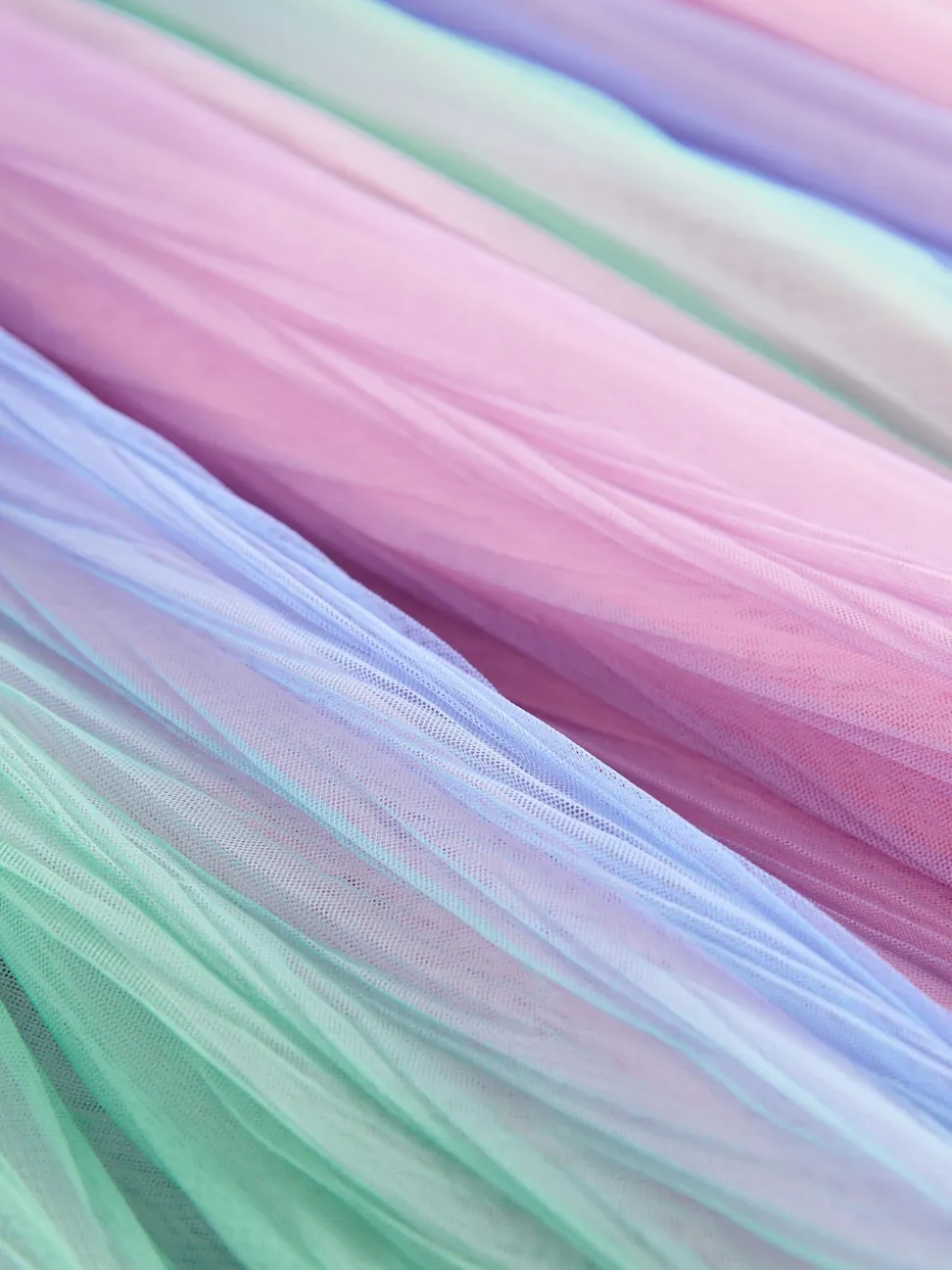 Rose/arc-en-ciel - Jupe en maille à enfiler (3-16ans)