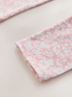 Rose/Blanc Ditsy fleur - Leggings (3-16ans)