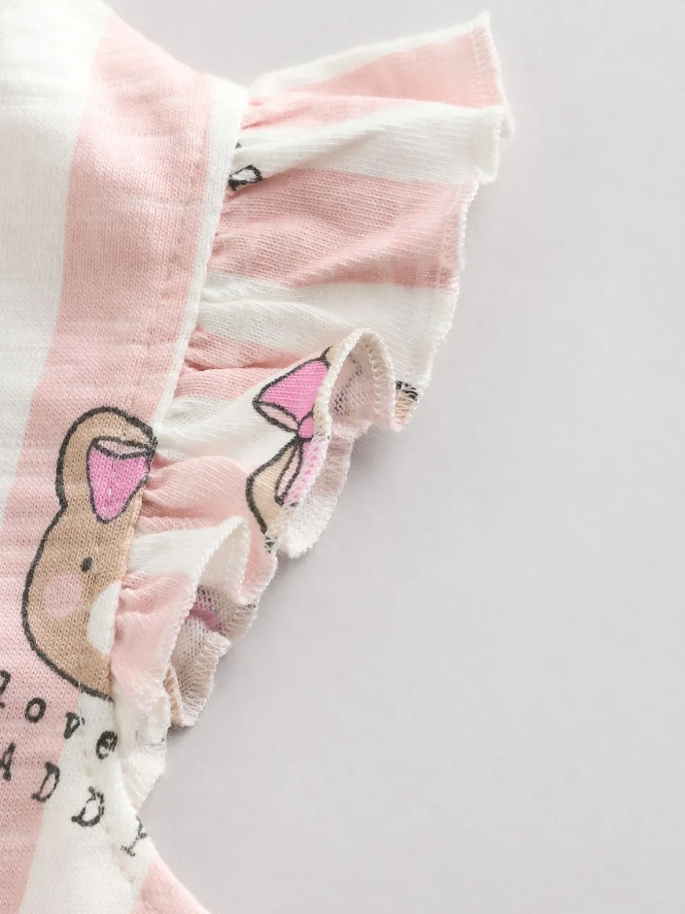 Rose/Blanc Rayure I Love My Daddy - Barboteuse Baby Bloomer