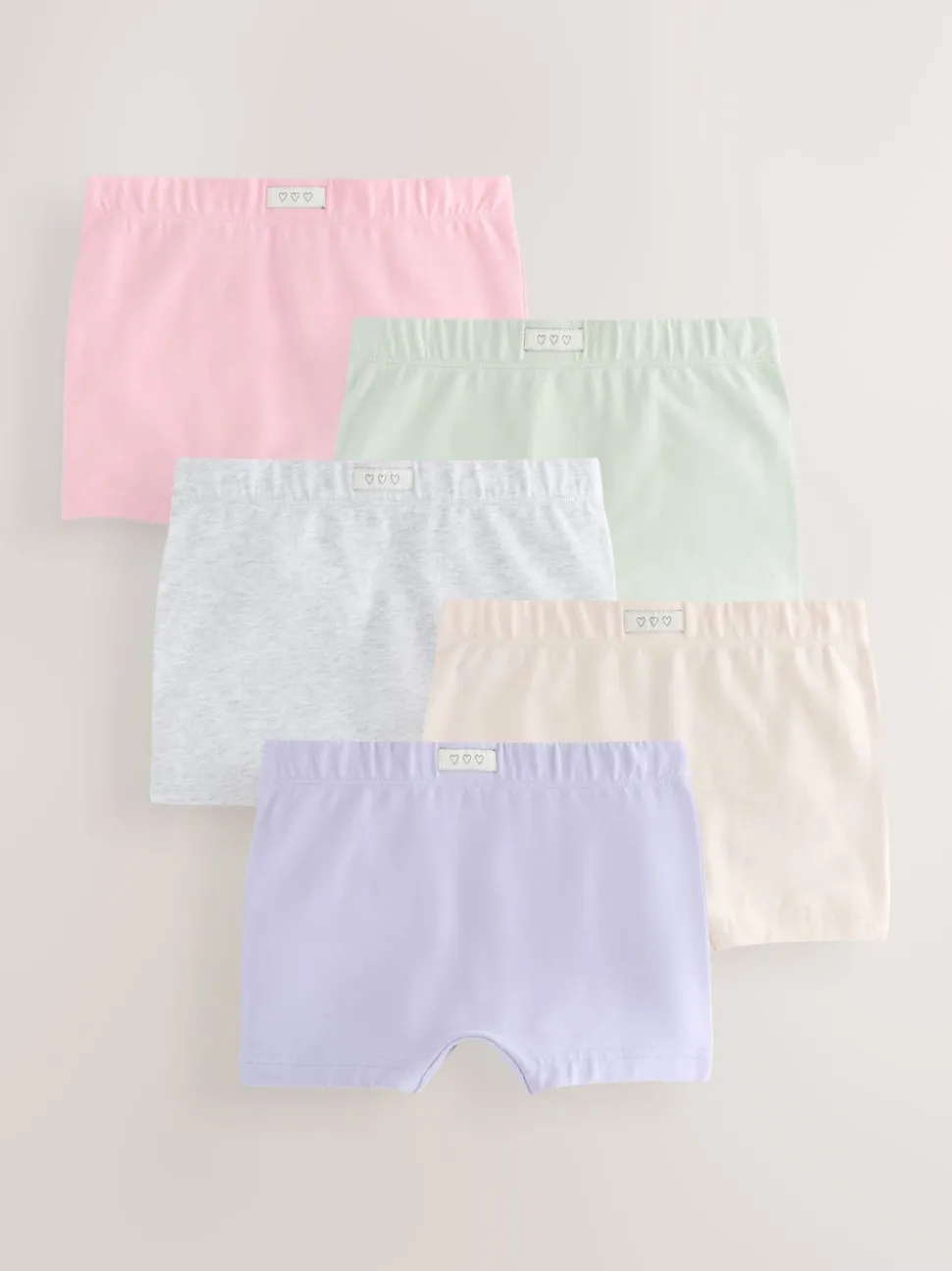 Rose/Bleu - Caleçons courts doux au toucher, lot de 5 (2à16ans)