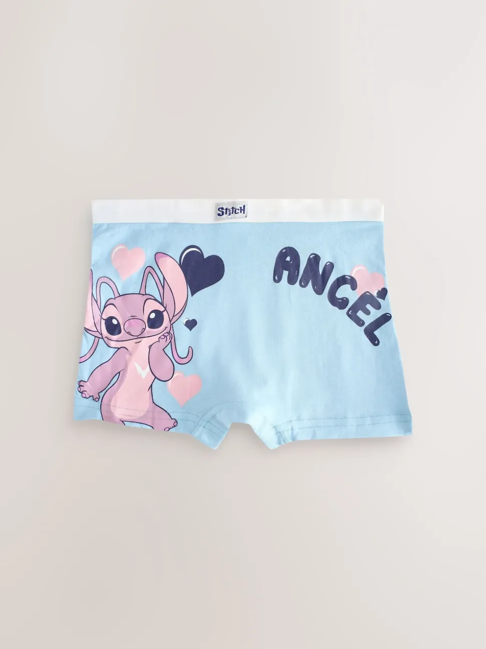Rose/Bleu - Disney Stitch and Angel Shorts 5 Lot (2-16ans)