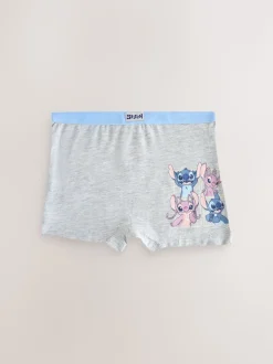 Rose/Bleu - Disney Stitch and Angel Shorts 5 Lot (2-16ans)