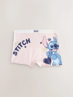 Rose/Bleu - Disney Stitch and Angel Shorts 5 Lot (2-16ans)