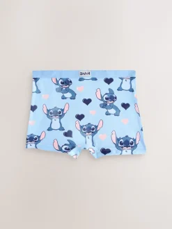 Rose/Bleu - Disney Stitch and Angel Shorts 5 Lot (2-16ans)