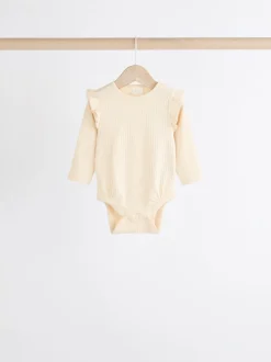 Rose/Crème - Body à volants et manches longues bébé Lot de 4 (0mois2ans)