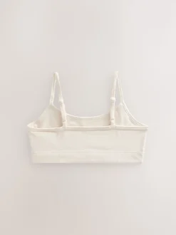 Rose/Crème - Haut court à bretelles douces (5-16ans)