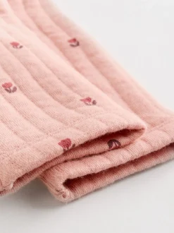 Rose/Crème - Lot de 2 dors-bien matelassés bébé