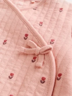 Rose/Crème - Lot de 2 dors-bien matelassés bébé