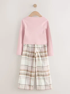 Rose/Crème - Lot de 2 pantalons de pyjama tissés (3-16ans)