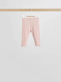 Rose/crème fleur - Ensemble Bébé Manches longues et Leggings 8 Pieces (0mois-2ans)