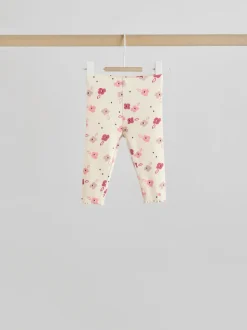 Rose/crème fleur - Ensemble Bébé Manches longues et Leggings 8 Pieces (0mois-2ans)